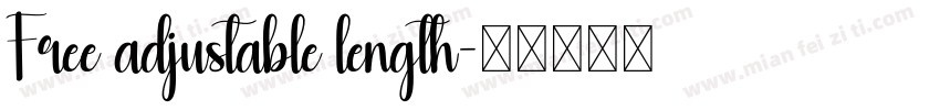 Free adjustable length字体转换